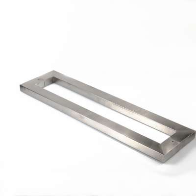 G901 Stain Finish Square Tube Glass Door Handle For Entrance Door