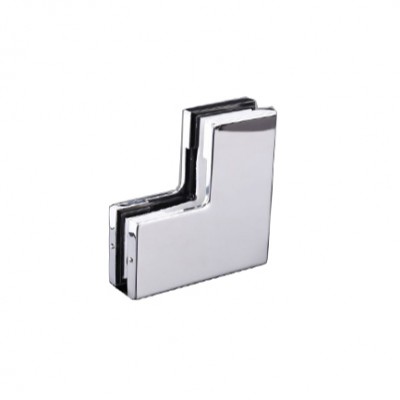 Durable Aluminum Alloy Glass Door Patch Fitting Small L Corner Patch TP-610