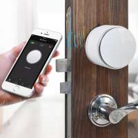 Battery Powered Home Security Bluetooth Digital Door Lock with Smart Phone Control