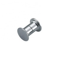 high quality stainless steel shower glass door double  pull round knob