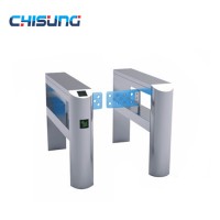 Inexpensive Good SS304 Acrylic Glass Turnstile Barrier Swing Gate