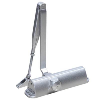 Door Control Hardware Manufacturer Round Type High Quality Aluminum Alloy  External Surface Mounted Door Closer HD-2023