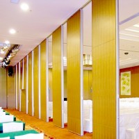 Banquet Hall Meeting Room Operable Sliding Folding Wooden Door